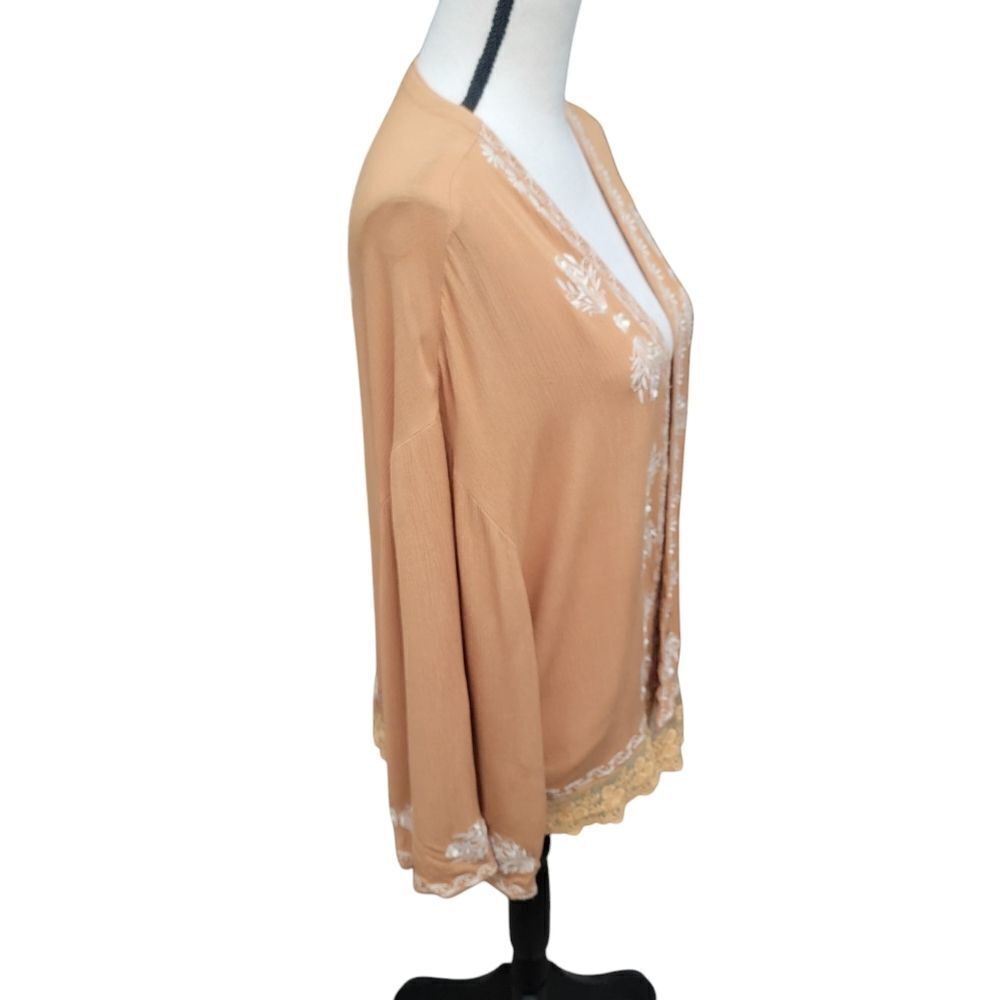 Sundance Boho Belle Embroidered Open Front Kaftan… - image 6